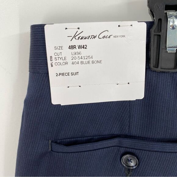 Kenneth Cole Men’s Blue Dress Pants size 42W - Picture 2 of 3